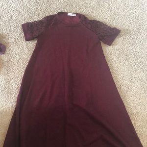 ASOS MATERNITY burgundy dress